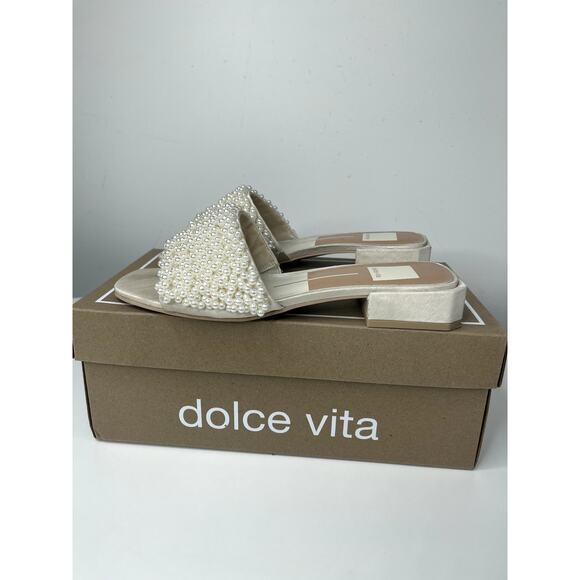 Dolce Vita Women's Halie Low Heel, Vanilla Pearls Women's Size 7.5 - Picture 4 of 7